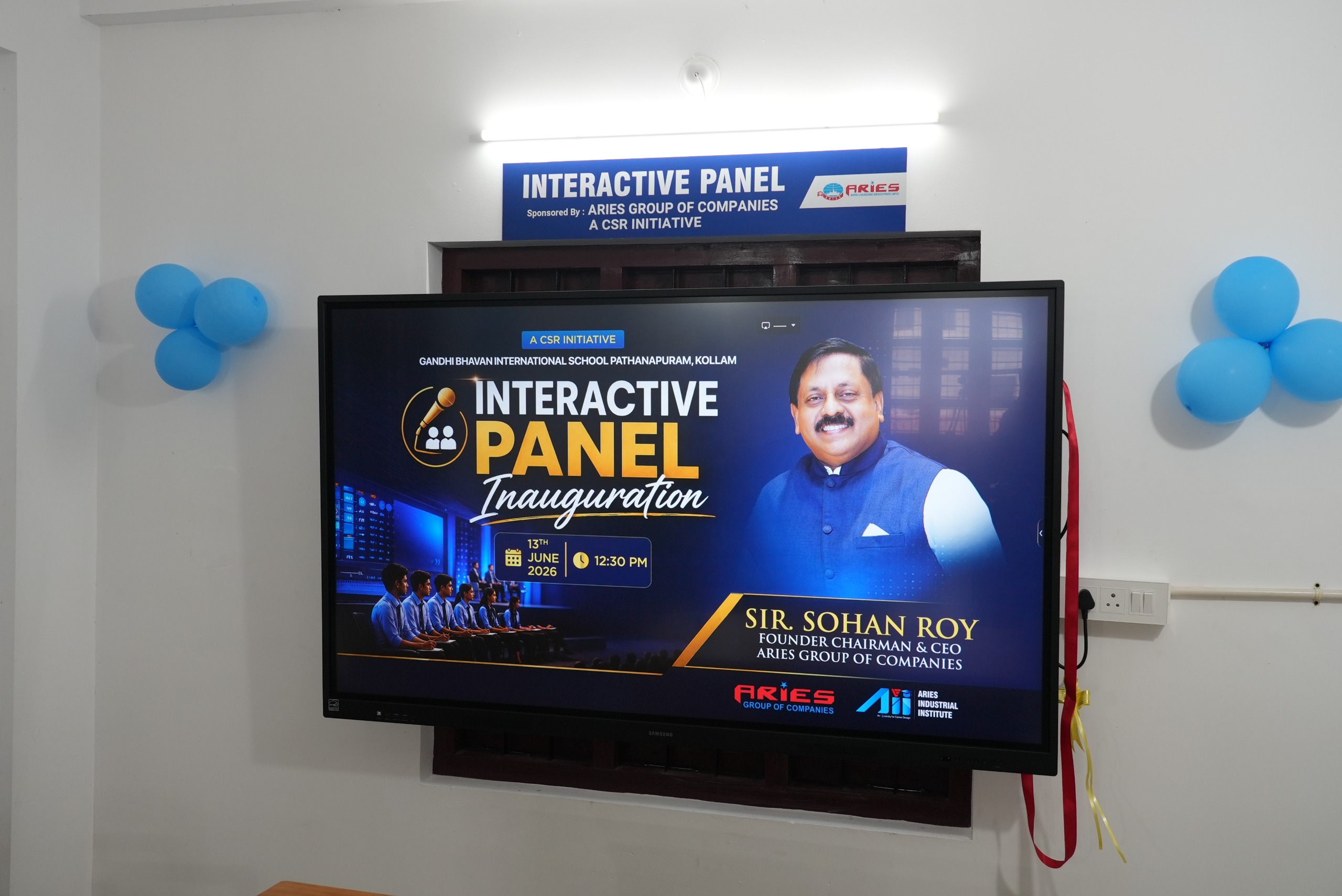 Gandhi Bhavan International School – Interactive Panel Support